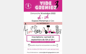 3 ieme vide grenier- Espace Perdtemps-