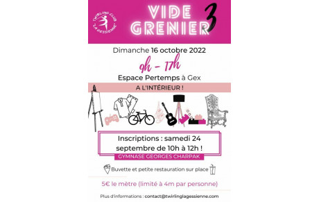 Dimanche 16 Octobre 3 ieme vide Grenier 